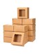 Kraft Bakery Boxes 6x6x3 Inches 15pcs with Window Small Cookie box Treat Box for Cookies, Cake, Pie, Pastry, Cupcakes