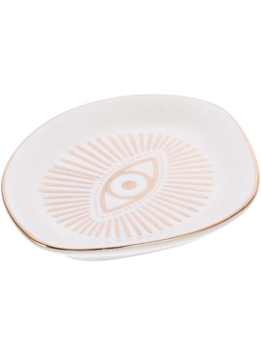 Oasisgalore Ceramic Jewelry Tray, Jewelry Organizer Tray Decor, Decorative Bowl