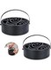 Bolivia's Mosquito Coil Box, 2 Pcs Stainless Steel Household Mosquito Repellent Incense Burner with Round Handle, suitable for Home, Outdoor, Poolside, Camping, Portable Retro Mosquito Coil Holder