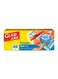 Zipper Food Storage Freezer Bags 40 Count 16.8x18cm yellow
