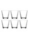 6 Pieces City Water Tumbler, 250 Ml, 87 Mm Height, 84 Mm Diameter Clear