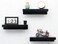 IEEK 15 Inch Black Acrylic Floating Wall Ledge Shelf Set of 3
