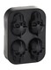 Baby Silicone Skull Ice Box Diy Personality Home Bar Ice Lattice Ball Ice Mold Skull Model Ice Tray 4 Cup Glass Shape