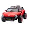 Lovely Baby LB 3003EL Battery Operated Ride-on for Kids, Electric Vehicle with EVA Wheels, Leather Seat, Lights, Music, Rear Storage, for Boys &amp; Girls Ages 2-6 - Red