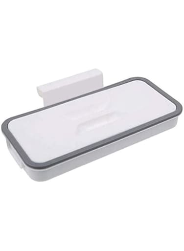 Dubai Gallery Hanging Trash Bag Holder White-Grey 23.5Cm