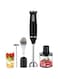 Hand Blender Electric, 5-in-1 Multifunctional, 800 watt, 2 Speed Stainless Steel Handheld Stick Blender with 600ml Ideal for Beaker, Milk Frother, Egg Whisk for Smoothies/Puree Baby Food/Sauces/Soups