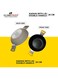 Non-Stick Wok/Kadhai with Glass Lid – 26 cm, 2.5L, for Stir Frying, Steaming & More (Aluminium)