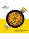 Non-Stick Wok/Kadhai with Glass Lid – 26 cm, 2.5L, for Stir Frying, Steaming & More (Aluminium)