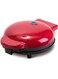 YOMYM 8&rdquo; Express Electric Round Griddle for for Pancakes, Cookies, Burgers, Quesadillas, Eggs &amp; other on the go Breakfast, Lunch &amp; Snacks - Red