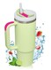 40oz Insulated Travel Mug Tumbler with Handle and Straw,Stainless Steel Double Wall Vacuum Thermos Cup Keep Drink Cold and Hot