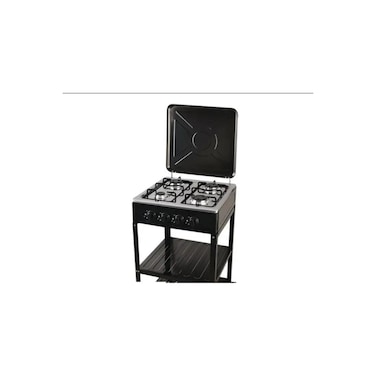 4-Burner Gas Stove, Electronic Ignition, Integrated Stand, Camping kitchen, Home, Outdoor