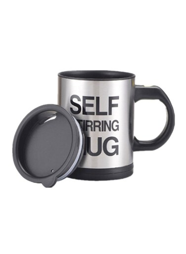 Self Stirring Coffee Mug Black