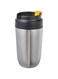 KNP Insulated travel mug, stainless steel/black, 35 cl - You can take this leak-proof travel mug everywhere and enjoy drinking without spills.