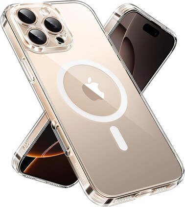 iPhone 16 Pro Max Case MagSafe (MagU), Revolutionary iCrystal Tech Clear Cover, MIL-Grade Protection, Anti-Scratch, Camera Protective, Magnetic Ultra Slim iPhone 16 Pro Max 6.9" Accessories