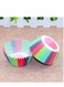 Cupcake Baking Paper Cases Cake Box,Disposable Muffins Baking Cupcake Mould 6.8x5x3cm - Rainbow Cake