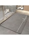 ZUOMIDIE Super Absorbent Floor Mat, 40 x 60 cm, Dirt-Repellent Floor Mat for Bathroom, Memory Bath Mats, Shower Mat, Non-Slip, Microfibre Bath Mat, Non-Slip Microfibre Bath Mats (Grey)