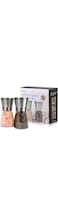 Sulfar ShowTop Premium Stainless Steel Salt and Pepper Grinder Set Refillable Coarseness Adjustable Pepper Mill Salt Shakers Set of 2