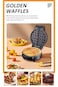 3-In-1 Non-Stick Snacks Maker with Waffle Plate/Cartoon Cake Plate/Doughnut Plate 600W Black