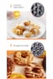 3-In-1 Non-Stick Snacks Maker with Waffle Plate/Cartoon Cake Plate/Doughnut Plate 600W Black