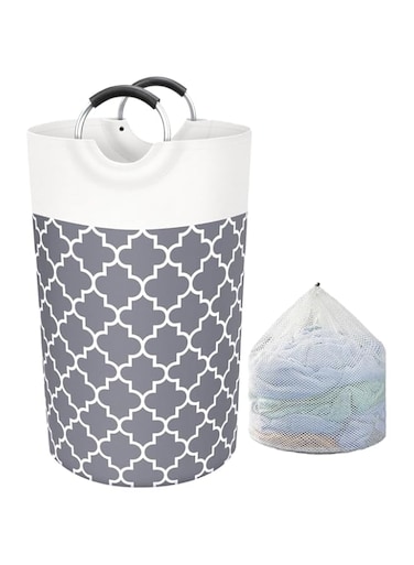 CLOUDFOUR Laundry Basket, 82L Large Laundry Bag &amp; Mesh Washbag, Foldable Clothes Hamper with Carry Handles, Space Saving Waterproof Clothes Storage Bin, Collapsible Easy Storage Bag for Clothes &amp; Toys