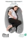 Premium Velvet U Shaped Pregnancy Pillow 70x140cm Maternity Full Body Pillow For Pregnant Women for Back , Hip , Neck and Knee Support with Removal Cover , Grey