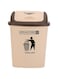Royalford Flip Top Waste Bins Large With Swing Lid Durable Plastic White 30L RF12402