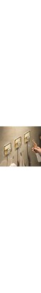 Gold Adhesive Wall Hooks,Heavy Duty Towel Hooks for Hanging Shower,Towels,Coat,Loofah,Key,with Nail-Free Glue,Acrylic Bottom Plate with Gold Color Utility Hook (3 Pcs Gold Wall Hooks)