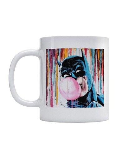 Batman Printed Mug White/Black/Pink