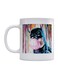 Batman Printed Mug White/Black/Pink