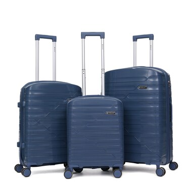 STARLIFE Trolley Luggage 3 Pieces Set PP Hard Side Bag 360 Degree Spinner Wheels Trolley Luggage Set With TSA Lock 20/24/28 Inches SL-PP1