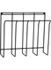 Spectrum Diversified Wall Mount Magazine Rack, Magazine Holder &amp; Newspaper Organizer, Black, Large, 37710