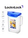 &amp; LOCK LocknLock 2L Fridge Door Jug with Resealable Flip-Top - Airtight, BPA-Free, Microwave, Freezer, and Dishwasher Safe