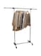 Garment Rack with Adjustable Rail, Hanging Clothes Organizer Rail for Display and Storage，150cm x 44cm x 160cm, Black, Wheels