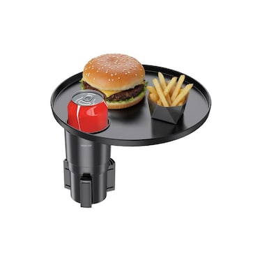 Travel Tray Car Cup Holder - Black
