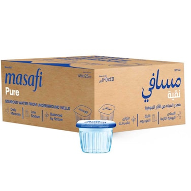 مسافي ماء نقي 125 ملل حزمة من 45 كوبًا