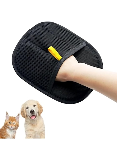 BIGTHREE Pet Hair Removal Tool, Pet Grooming Gloves Hair Removal for Dog &amp; Cat, Reusable Pet Hair Remover Gloves, Versatile Grooming Gloves for Washing, Deshedding, And Grooming