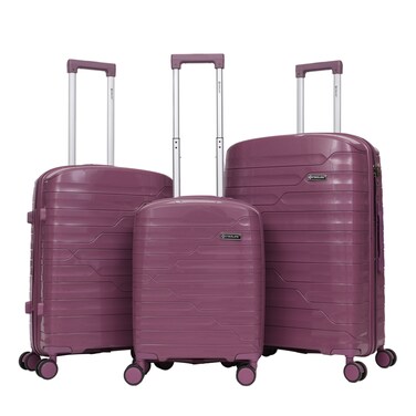 STARLIFE Trolley Luggage 3 Pieces Set PP Hard Side Bag 360 Degree Spinner Wheels Trolley Luggage Set With TSA Lock 20/24/28 Inches SL-PP1