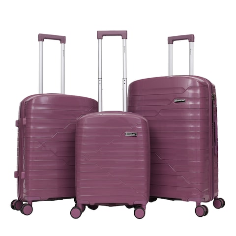 STARLIFE Trolley Luggage 3 Pieces Set PP Hard Side Bag 360 Degree Spinner Wheels Trolley Luggage Set With TSA Lock 20/24/28 Inches SL-PP1