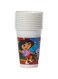 Procos Dora'S Plastic Cups Set Of 10, 200 ml, Multi Color