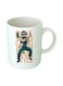 Gangnam Printed Coffee Mug White/Green/Beige