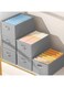 9 Grids Foldable Closet Organizer, Compartment Storage Bin for Clothes Jeans Socks Underwear, Gray