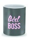 Premium Girl Boss Designer Mug Grey/Pink 325ml