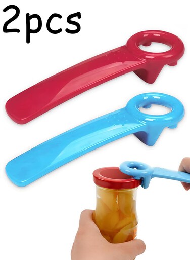 Can Opener,2 Pcs Easy Jar Opener for Kids and Arthritis and Carpal Tunnel Sufferers