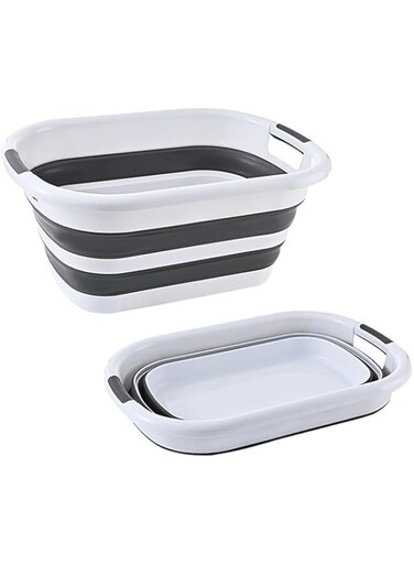 TOMVAES Household Foldable Storage Basket Multifunctional Large Capacity Laundry Basket Dirty Clothes Basket Snack Toy Storage (Big)