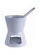 HIT Ceramic Chocolate Fondue with Tea Light, White