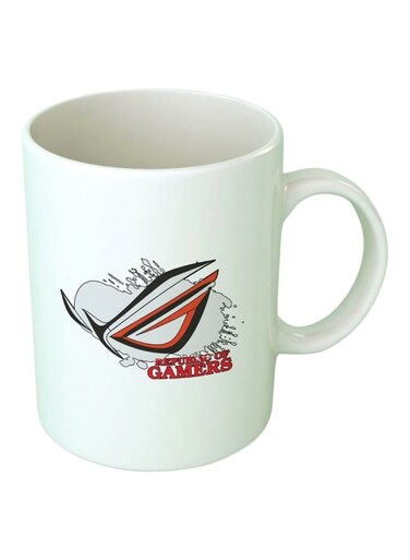 Print Republic Of Gamers Printed Coffee Mug White/Red/Black