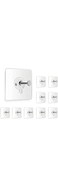 5/10PCS Adhesive Wall Hooks 13lb, Wall Hangers Without Nails, Self Adhesive Thumb Hook, Picture Hangers Without Nails (5)