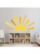 Denylo pro 42.1x23.6 inch Boho Half Sun Wall Decal Large Wall Decal Sunshine Wall Stickers Vinyl Wall Decals Removable Peel and Stick Wall Stickers for Nursery Room Playroom Decor