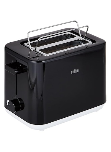 Braun Breakfast - Toaster Ht 1010 Bk, 2 Slots, 8 Browning Settings, Bun Warmer, 900 Watts, Black."Min 1 year manufacturer warranty