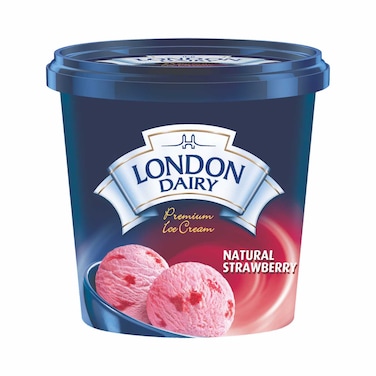 London Dairy Natural Strawberry Ice Cream, 125ml